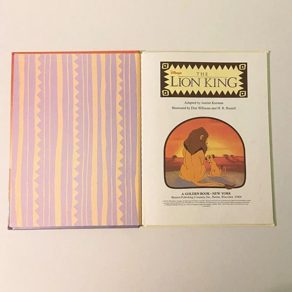 Vintage 1994 The Lion King A Big Golden Book by Justine Korman - Picture 7 of 15